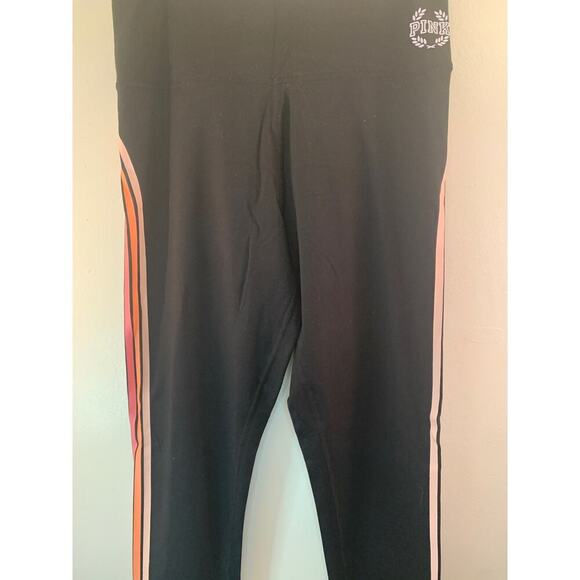 VICTORIA SPORT Women’s Black/Multicolored Stripe Leggings / Size: Small - Picture 8 of 12